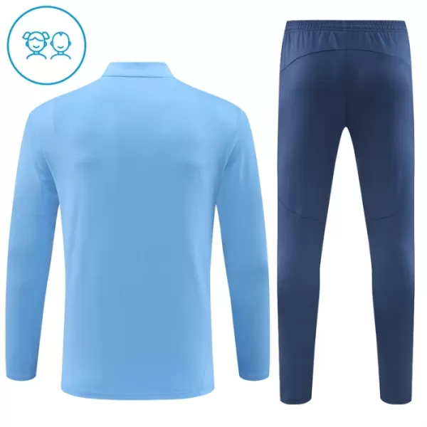 Manchester City Träningströjasats Quarter-Zip Barn 2024/25 Blå