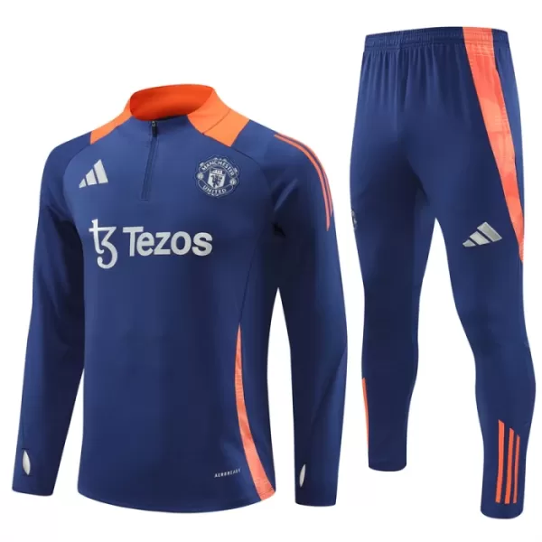 Manchester United Träningströjasats Quarter-Zip 2024/25 Navy