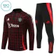 Manchester United Träningströjasats Quarter-Zip Barn 2024/25 Svart