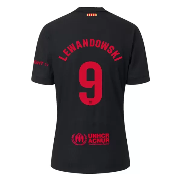 FC Barcelona Lewandowski 9 Fotbollströja Barn Borta 2024/25