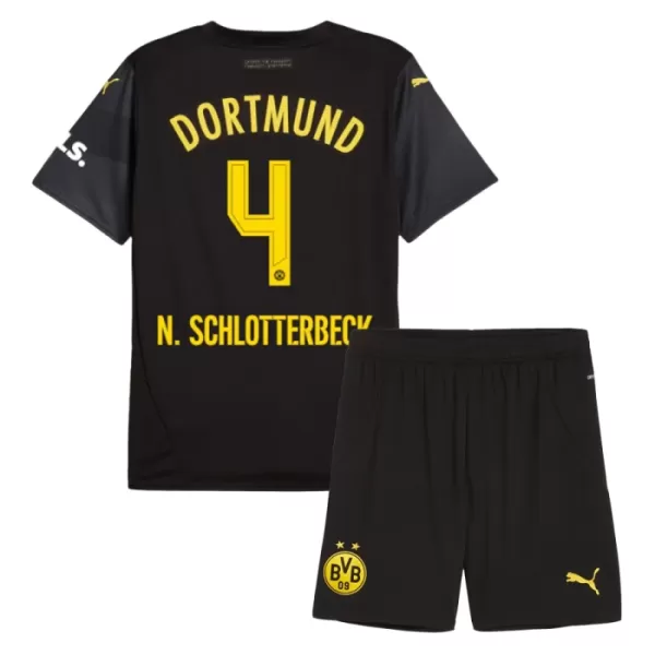 Borussia Dortmund N. Schlotterbeck 4 Fotbollströja Barn Borta 2024/25