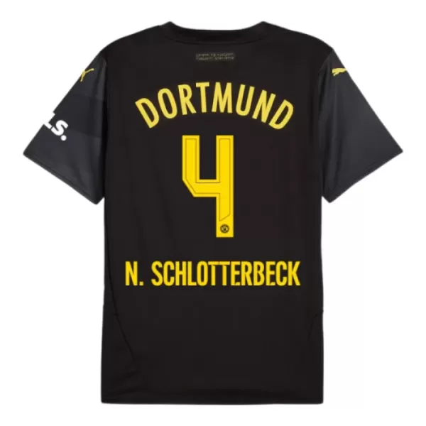 Borussia Dortmund N. Schlotterbeck 4 Fotbollströja Barn Borta 2024/25