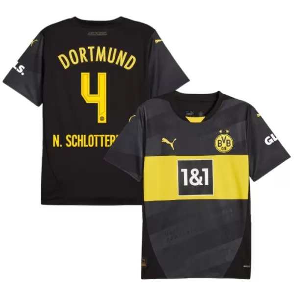 Borussia Dortmund N. Schlotterbeck 4 Fotbollströja Borta 2024/25