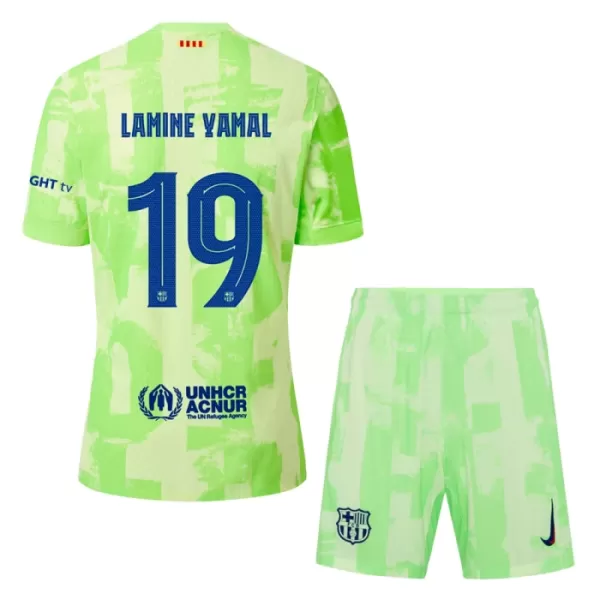 FC Barcelona Lamine Yamal 19 Fotbollströja Barn Tredje 2024/25