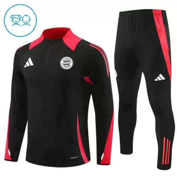 Bayern München Träningströjasats Quarter-Zip Barn 2024/25 Svart