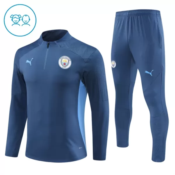 Manchester City Träningströjasats Quarter-Zip Barn 2024/25 Navy