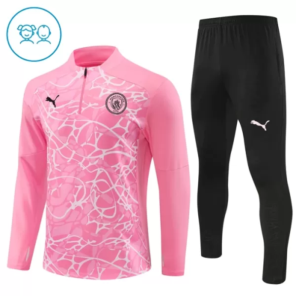 Manchester City Träningströjasats Quarter-Zip Barn 2024/25 Rosa