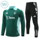 Manchester United Träningströjasats Quarter-Zip Barn 2024/25 Grön