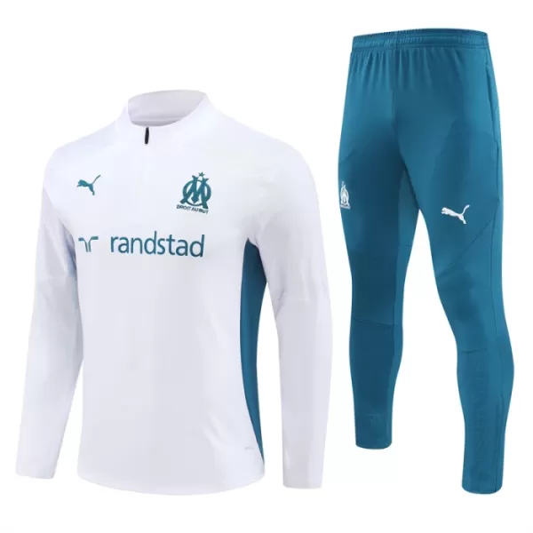 Olympique Marseille Träningströjasats Quarter-Zip 2024/25 Vit