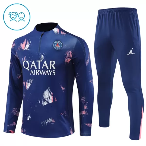 Paris Saint-Germain Träningströjasats Quarter-Zip Barn 2024/25 Navy