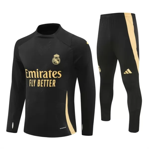 Real Madrid Träningströjasats Quarter-Zip 2024/25 Svart