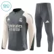 Real Madrid Träningströjasats Quarter-Zip Barn 2024/25 Grå