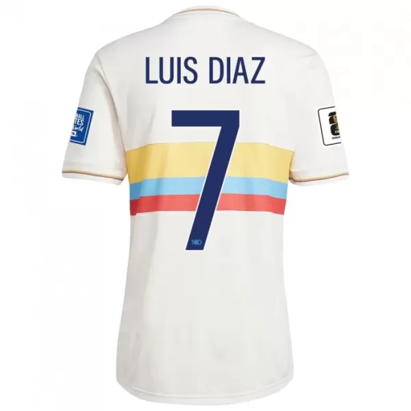 Colombia Luis Díaz 7 Fotbollströja Jubileum 2024