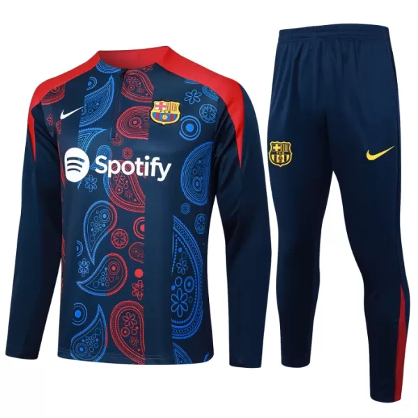 Barcelona Träningströjasats Quarter-Zip 2024/25 Navy