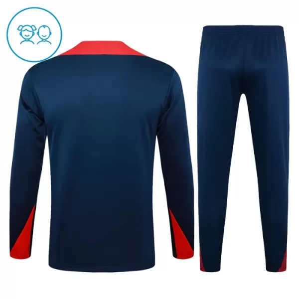 Barcelona Träningströjasats Quarter-Zip Barn 2024/25 Navy