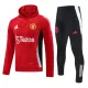 Manchester United Hoodie Träningströjasats 2024/25 Röd