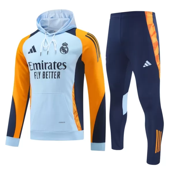 Real Madrid Hoodie Träningströjasats 2024/25 Blå