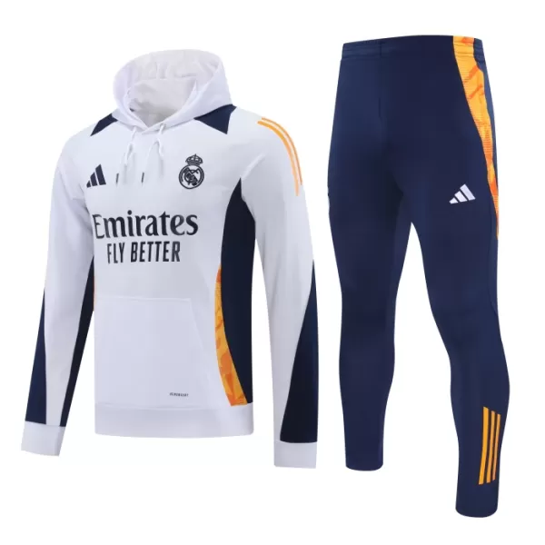 Real Madrid Hoodie Träningströjasats 2024/25 Vit