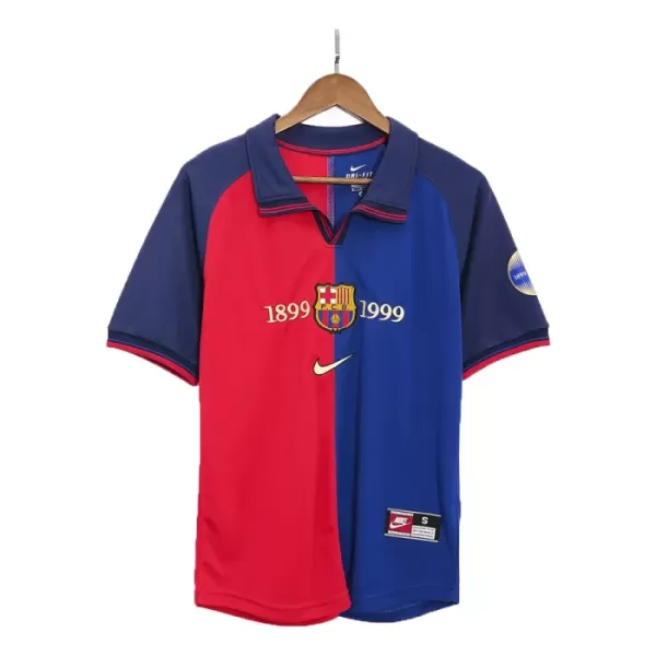 Barcelona 1999-00 Fotbollströja Hemma Retro