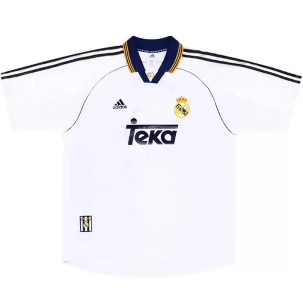 Real Madrid 1998-00 Fotbollströja Hemma Retro